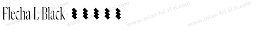 Flecha L Black字体转换